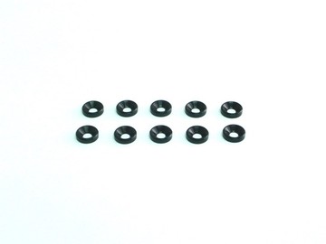 103337 Washer M3 conical alu Black (10) (XCE103337)