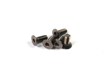 69686 Titanium Hex Flat M3x5 (5pcs) (HS69686)