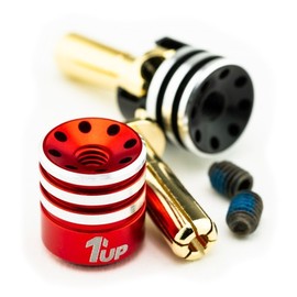 190435 1up Racing Heatsink Bullet Plugs - 4mm (1UP190435)