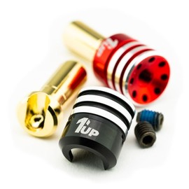 190436 1up Racing Heatsink Bullet Plugs - 5mm SET (1UP190436)