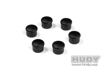 195058-K Cap for 18mm Handle - Black (6) (HUD195058-K)