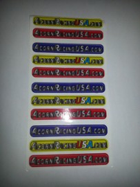 SWRACRCOLOR10 ACORN RACING USA STICKERS (10) (SWRACRCOLOR10)