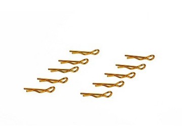 301002 Small Body Clip 1/10 - Gold (10) (AP-301002)