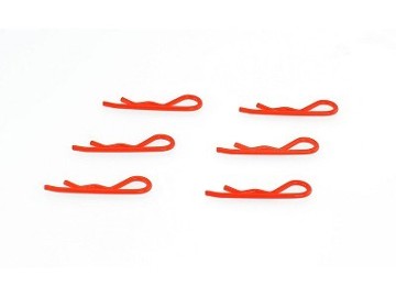 304005 Body Clip 1/8 - Fluorescent Red (6) (AP-304005)