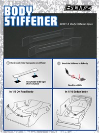 60401-3 Body Stiffener (2pcs /1set) (3set) 1/8 SCALE (TIT60401-3)