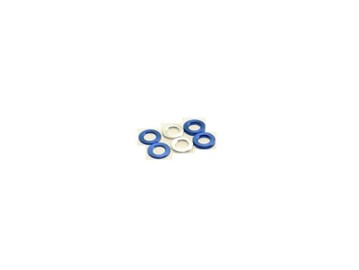 69450 3mm Alloy Spacer Set .5t (2pcs) 0.75t (2pcs) 1.0t (2pcs) Y-BLUE & SILVER (HS69450)