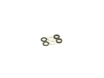 69452 3mm Alloy Spacer Set .5t (2pcs) 0.75t (2pcs) 1.0t (2pcs) BLACK & SILVER (HS69452)