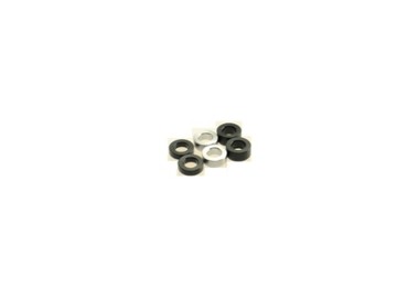 69459 3mm Alloy Spacer Set 1.5t (2pcs) 2.0t (2pcs) 2.5t (2pcs) BLACK & SILVER (HS69459)