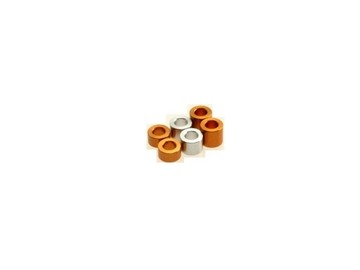 69467 3mm Alloy Spacer Set 3.0t (2pcs) 4.0t (2pcs) 5.0t (2pcs) ORANGE & SILVER (HS69467)