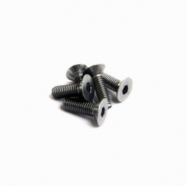 69739 Alloy Hex Socket Flat Head Screw M3 S-BLACK (HS69739)