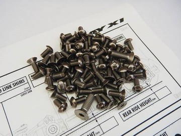 69859 X1 '15 All Titanium Hex Socket Screw Kit (HS69859)