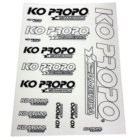 88800 KO Propo America Black/White Decal Sheet (KOP88800)