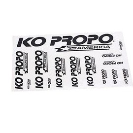 88801 KO Propo America Black Decal Sheet (KOP88801)