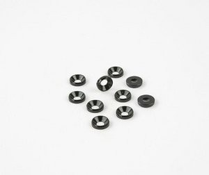 JQA037 M4 COUNTERSUNK WASHER 10PCS (BLACK) (JQA037)