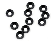 JQA032 M3 Countersunk washer 10pcs (Black) (JQA032)