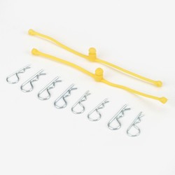 2247 Body Klip Retainers, Yellow (2) (DUB2247)